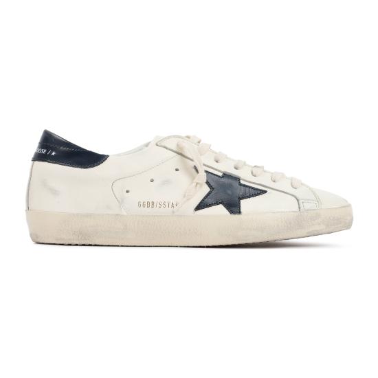 26FW 골든구스 슈퍼스타 스니커즈 GMF00101 F004164 15430 BEIGE NIGHT BLUE - GOLDEN GOOSE