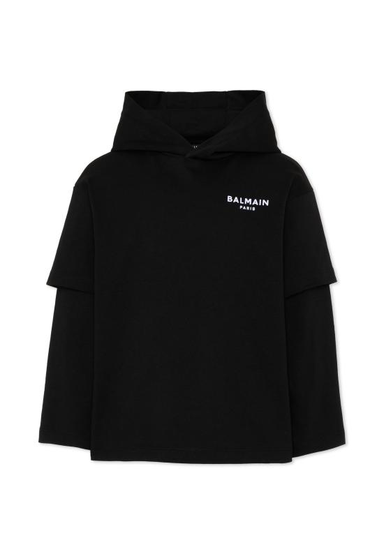 26FW [키즈] 발망 티셔츠 BZ8I30 Z3672 930BC BLACK