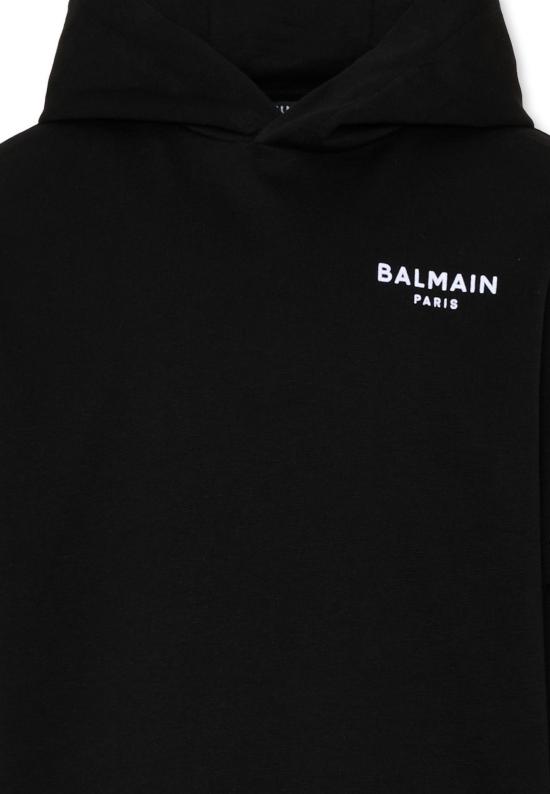 26FW [키즈] 발망 티셔츠 BZ8I30 Z3672 930BC BLACK - BALMAIN