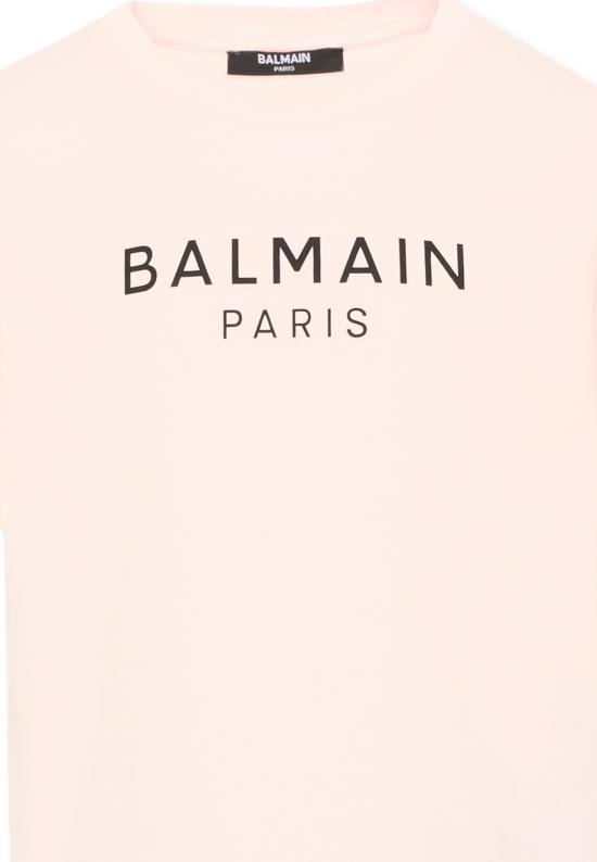 26FW [키즈] 발망 티셔츠 BZ8B61 Z3672 508NE PINK - BALMAIN