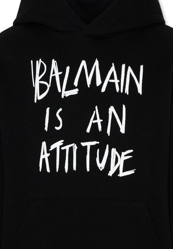 26FW [키즈] 발망 니트/스웻셔츠 BZ4H00 Z3183 930BC BLACK - BALMAIN