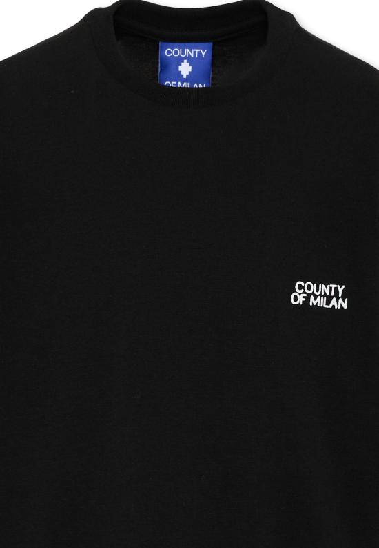 25FW [키즈] 컨트리 오브 밀란 티셔츠 F5CMJGTH096 110 BLACK - COUNTY OF MILAN