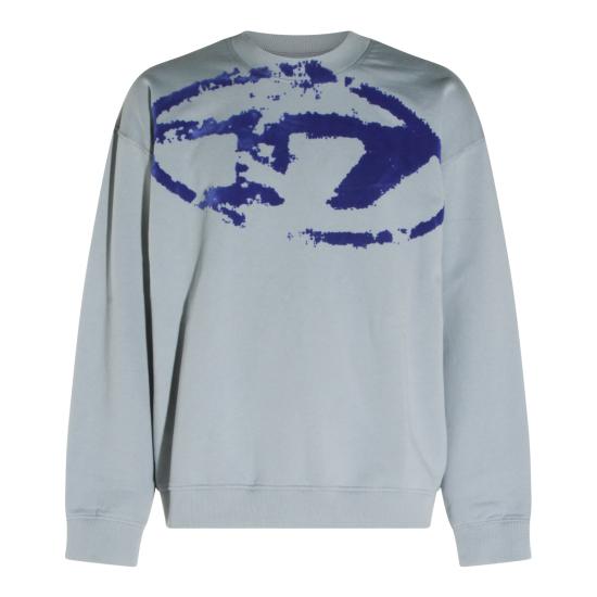 26FW 디젤 S 박스트 N5 스웨트셔츠 A13051 0DMBU9ED POWDER BLUE