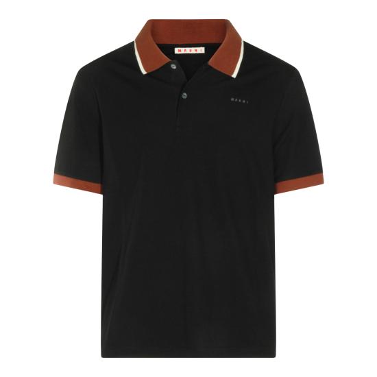 26FW 마르니 폴로 티셔츠 POJY0002LS UTC68800N99 BLACK - MARNI