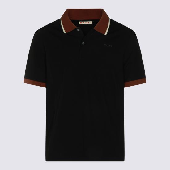 26FW 마르니 폴로 티셔츠 POJY0002LS UTC68800N99 BLACK