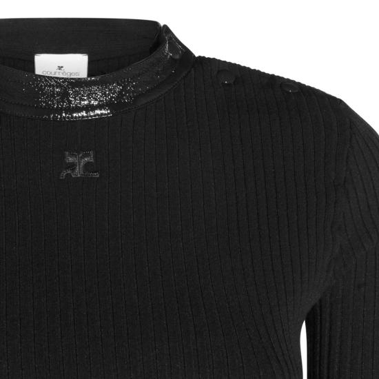 26FW 쿠레쥬 스웨터 326MPU285 FI00019999 BLACK - COURREGES