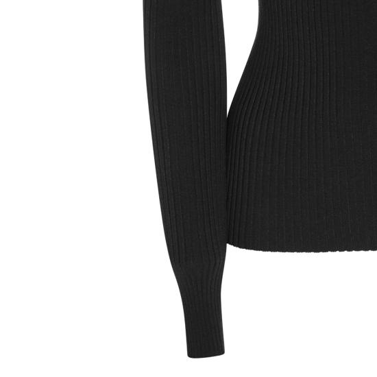 26FW 쿠레쥬 스웨터 326MPU285 FI00019999 BLACK - COURREGES