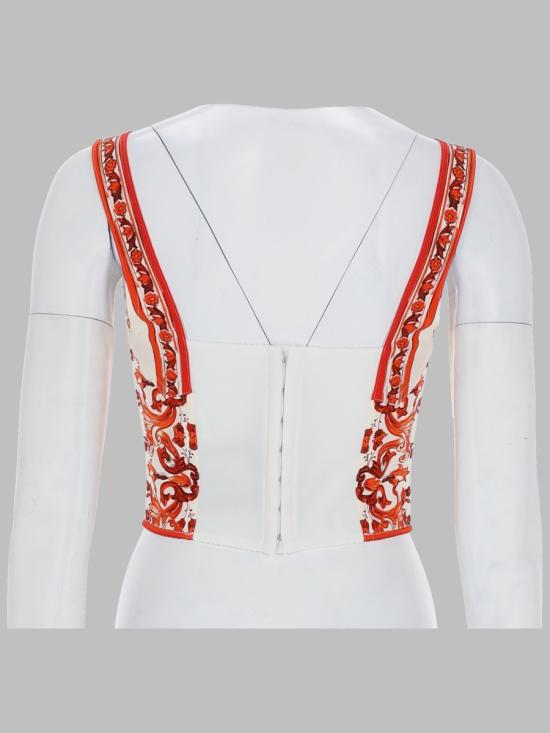 26FW 돌체앤가바나 민소매 티셔츠 F7BB1T GDDRJS9000 ORANGE - DOLCE & GABBANA