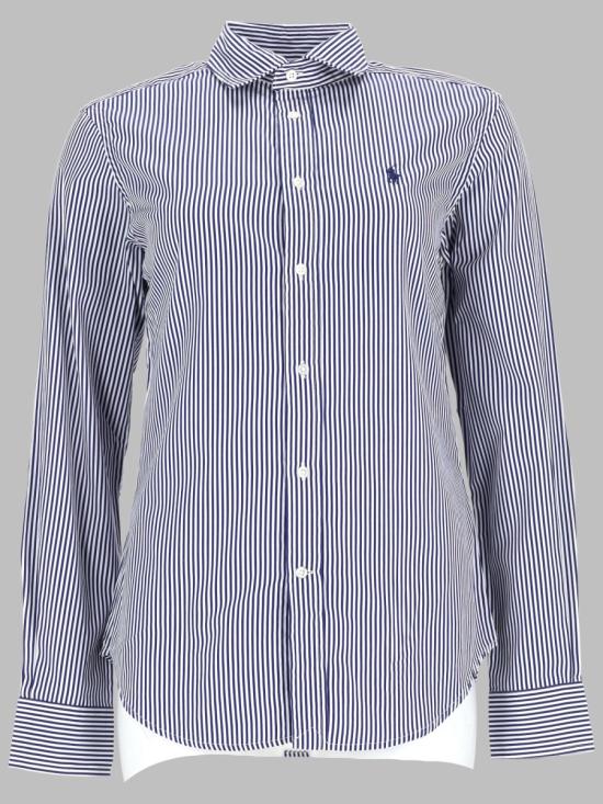 26FW 폴로 랄프로렌 스트라이트 셔츠 211891379 0011322WHITE FALLROYAL BLUE