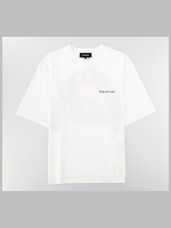26FW 디스퀘어드2 반팔 티셔츠 S74GD1581 D20033100 WHITE