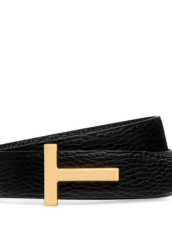 26FW 톰포드 가죽 벨트 TB224 LCL236G TNE SMOKE GREY BLACK - TOMFORD