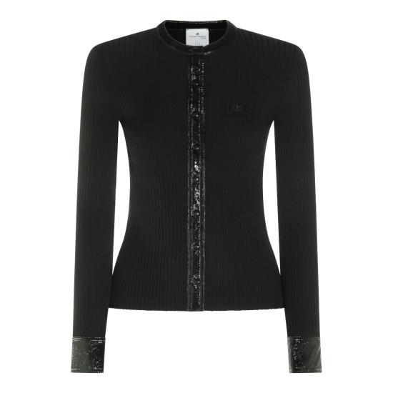 26FW 쿠레쥬 스웨터 326MGI056 FI00019999 BLACK - COURREGES