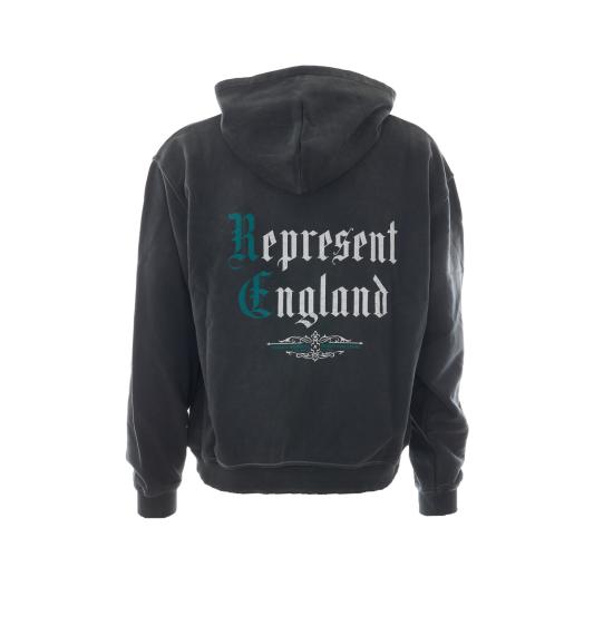 26FW 리프레젠트 후드 티셔츠 MLM3537 04 Black - REPRESENT