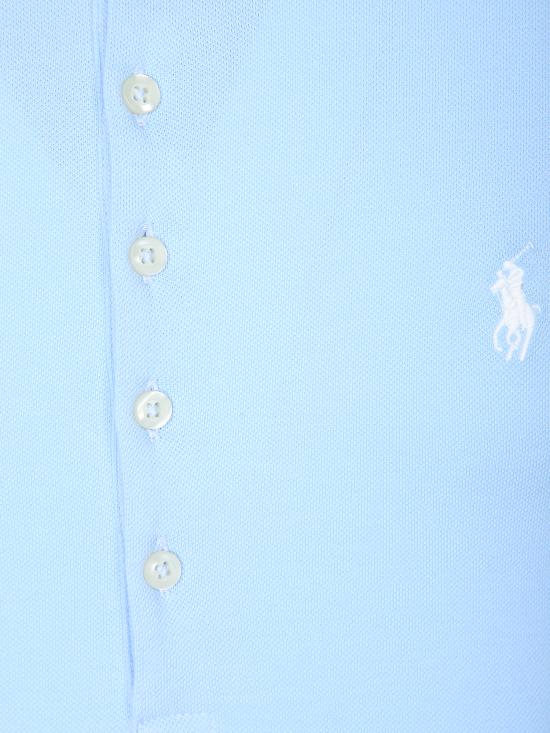 26SS 폴로 랄프로렌 슬림핏 스트레치 폴로 셔츠 211B18200 002 Blue - POLO RALPH LAUREN