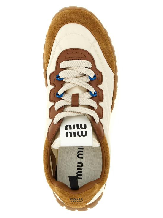 26FW 미우미우 스니커즈 5E417EF005LYWF05KS Brown - MIU MIU