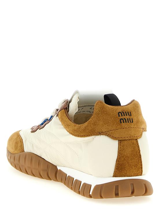 26FW 미우미우 스니커즈 5E417EF005LYWF05KS Brown - MIU MIU