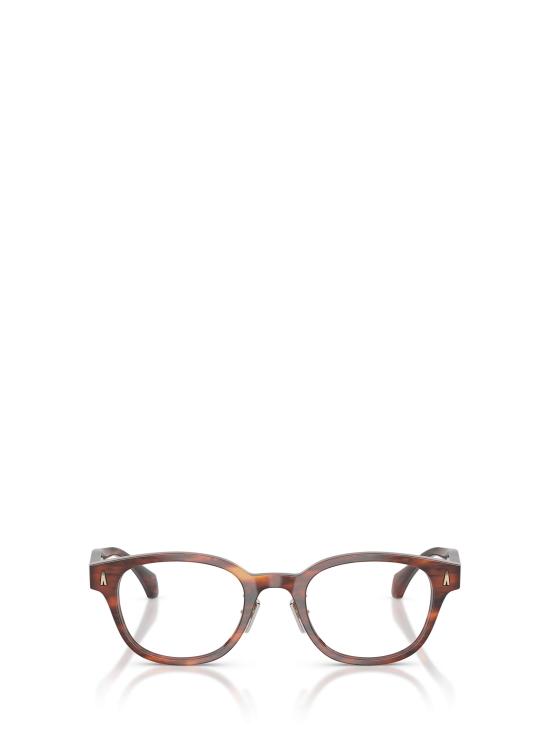 26FW 몽클레어 안경 ME2021D 3034 SHINY STRIPED BROWN HAVANA