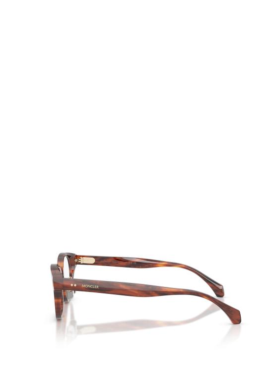 26FW 몽클레어 안경 ME2021D 3034 SHINY STRIPED BROWN HAVANA - MONCLER