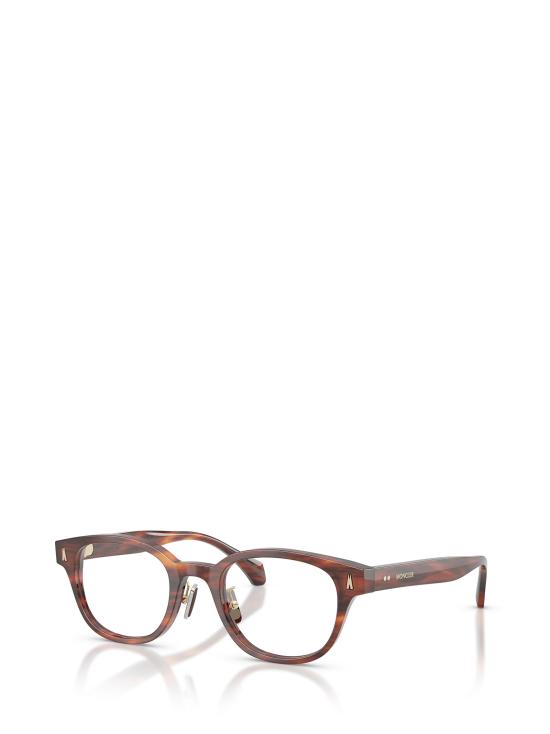 26FW 몽클레어 안경 ME2021D 3034 SHINY STRIPED BROWN HAVANA - MONCLER