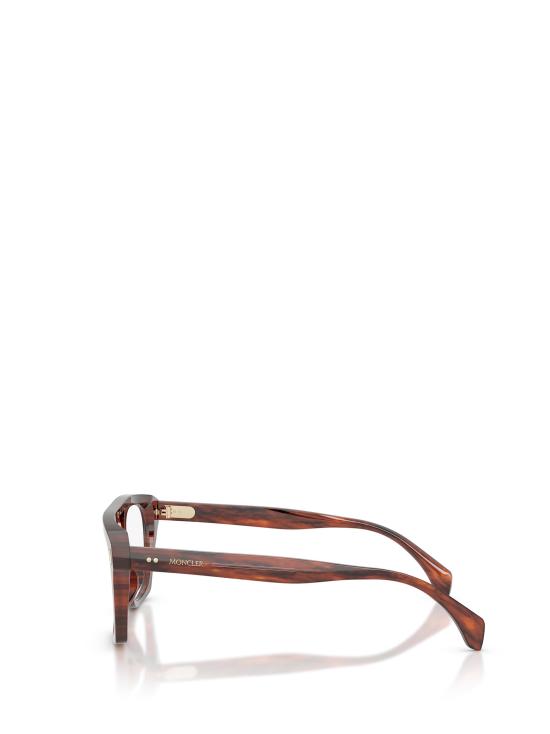 26FW 몽클레어 안경 ME2018U 3034 SHINY STRIPED BROWN HAVANA - MONCLER