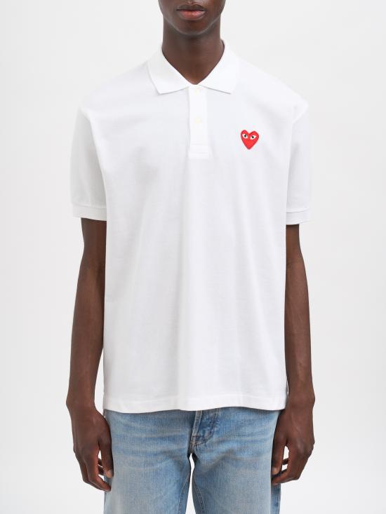 26SS 꼼데가르송 폴로 티셔츠 NAXT006051WHITE White
