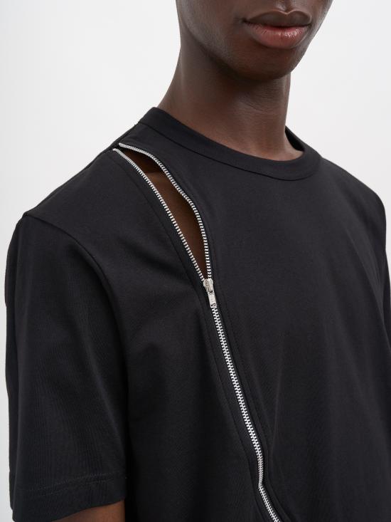 26SS 꼼데가르송 반팔 티셔츠 NFQT011051BLACK Black - COMME DES GARCONS