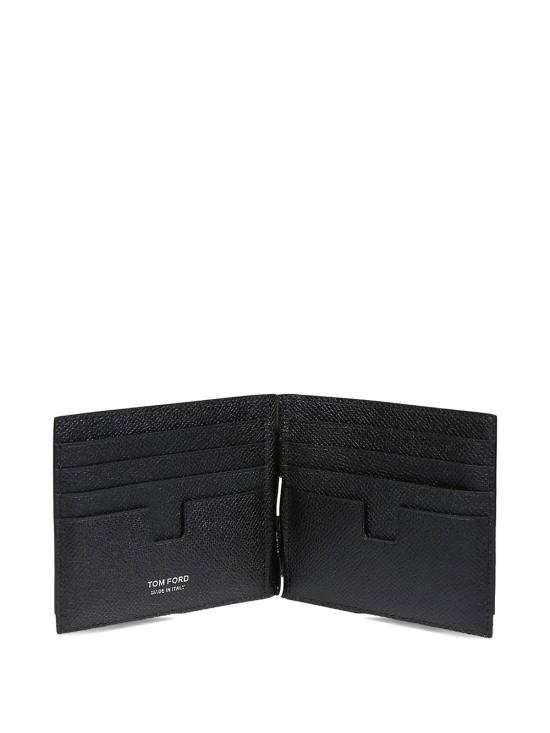 26FW 톰포드 스몰 그레인 레더 머니 클립 월렛 YM231 LCL081S NAA BLACK - TOMFORD