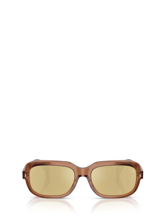 26FW 몽클레어 SUNTRAP 선트랩 직사각 프레임 선글라스 ME6008 3017F9 TRANSPARENT SHINY COGNAC