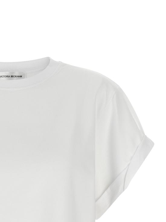 26FW 빅토리아 베컴 반팔 티셔츠 1226JTS007471AWHITE - VICTORIA BECKHAM