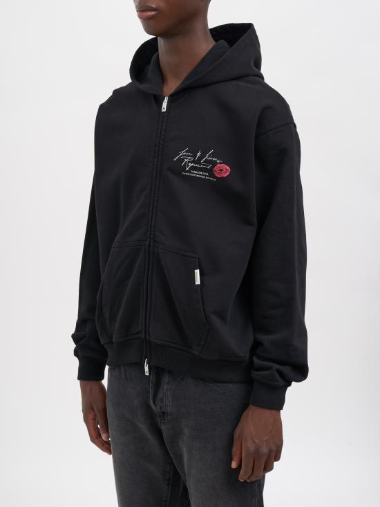 26FW 리프레젠트 후드 티셔츠 RMLM10115001 Black - REPRESENT