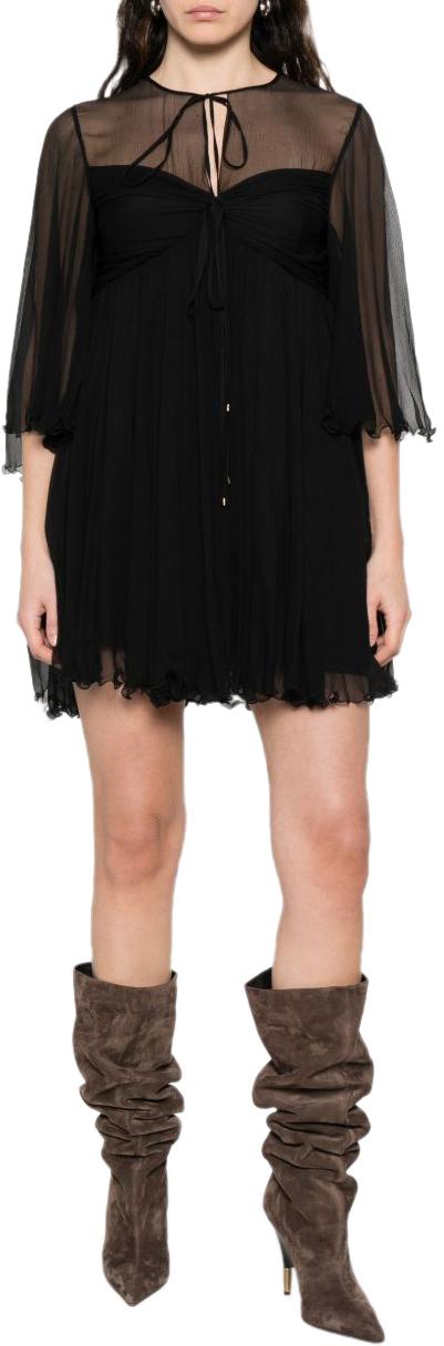 26SS 끌로에 숏 원피스 CH26SRO87001001 BLACK - CHLOE