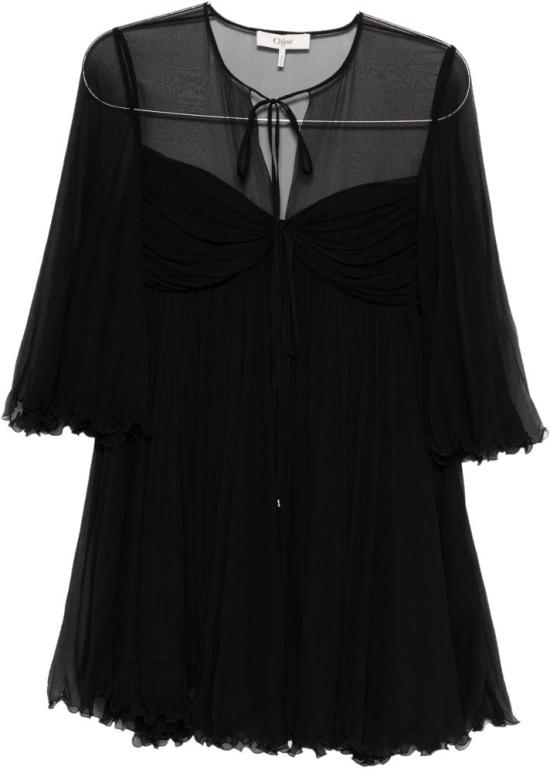 26SS 끌로에 숏 원피스 CH26SRO87001001 BLACK