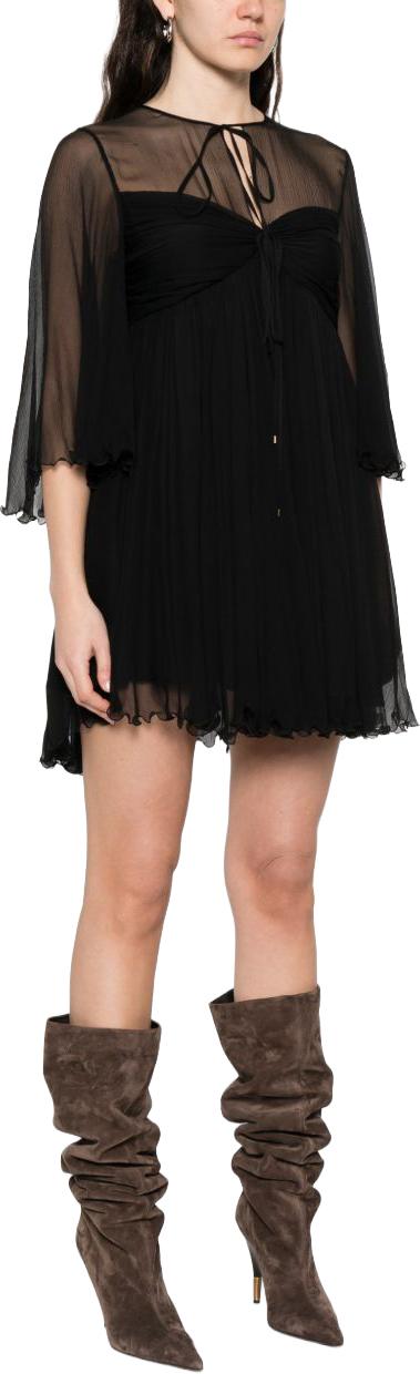 26SS 끌로에 숏 원피스 CH26SRO87001001 BLACK - CHLOE