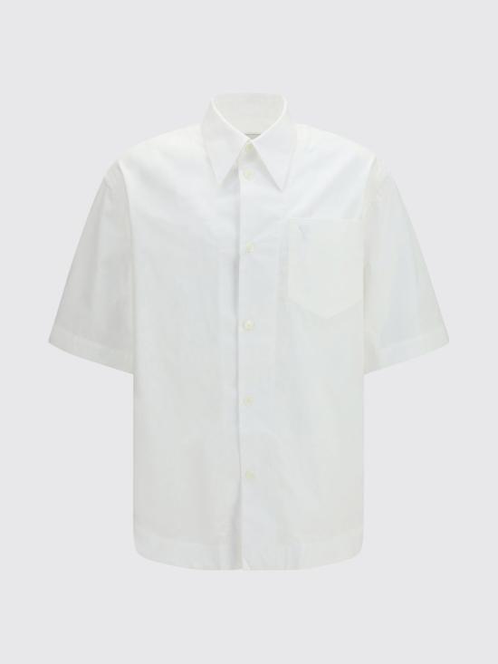 26SS 아미 포플린 반팔 셔츠 USH809 CO0063 100 WHITE DOM - AMI