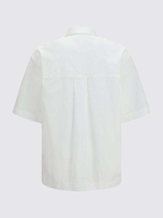 26SS 아미 포플린 반팔 셔츠 USH809 CO0063 100 WHITE DOM - AMI