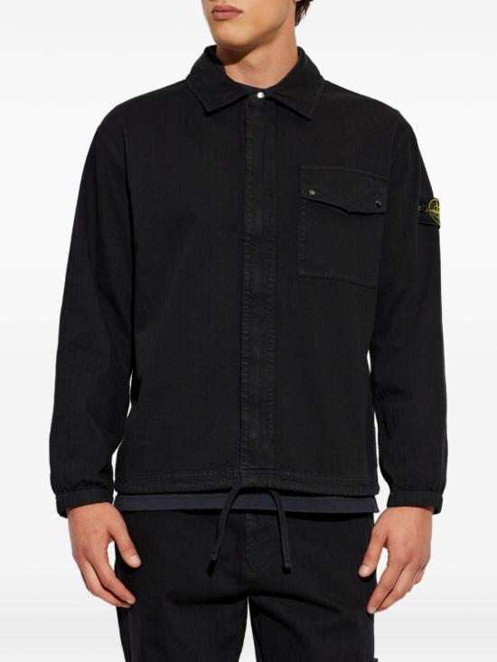 26FW 스톤 아일랜드 긴팔 셔츠 L2S151200014S0456 V0029 Black - STONE ISLAND