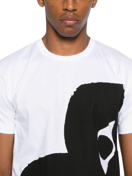 26FW 꼼데가르송 반팔 티셔츠 AXT347D1 WHITE - COMME DES GARCONS