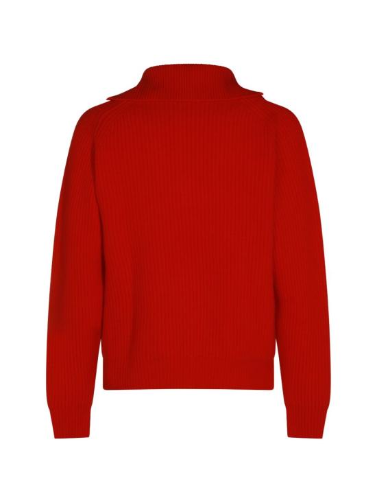 26FW 질샌더 집업 니트 J22GP0291J14848 626 Poppy - JIL SANDER
