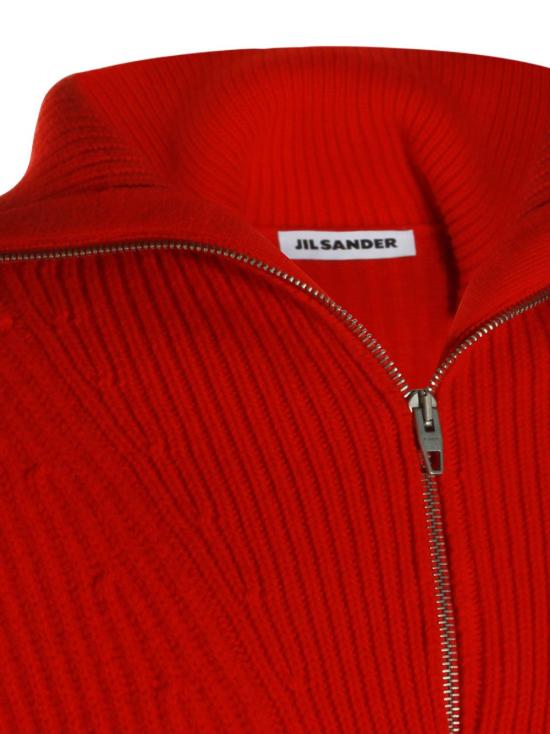 26FW 질샌더 집업 니트 J22GP0291J14848 626 Poppy - JIL SANDER