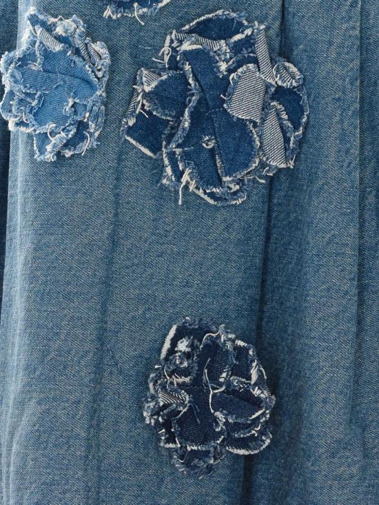 26SS 가니 데님 원피스 A1030455 566 Blue - GANNI