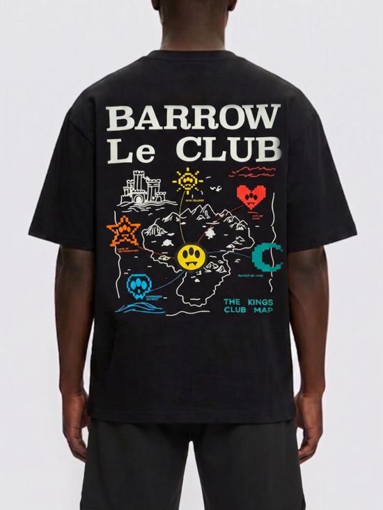 26SS 바로우 반팔 티셔츠 S6BWUATH087 110 Black - BARROW