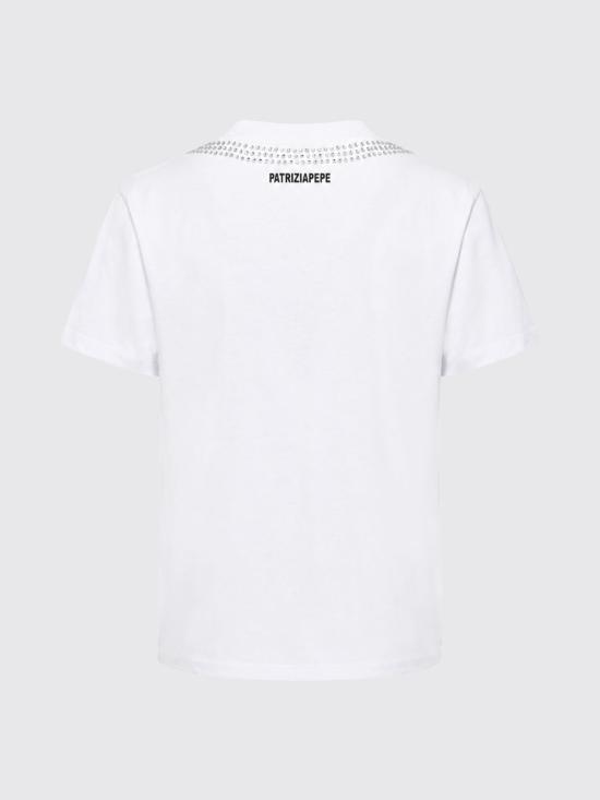 26SS 파트리지아페페 반팔 티셔츠 8M1818J111 W103 White - PATRIZIA PEPE