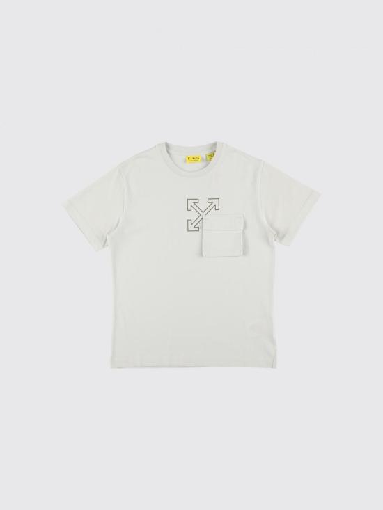 26SS [키즈] 오프화이트 티셔츠 OBAA016S26JER001 050 White