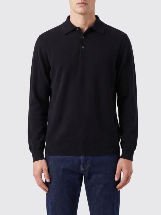 26SS 브루넬로 쿠치넬리 폴로 티셔츠 M2400295 CH101 Black
