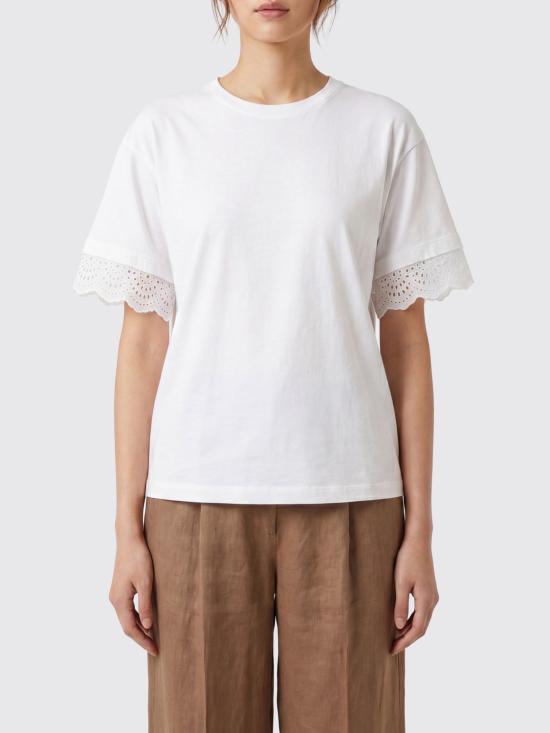 26SS 알베르타 페레티 반팔 티셔츠 07501695 0002 White