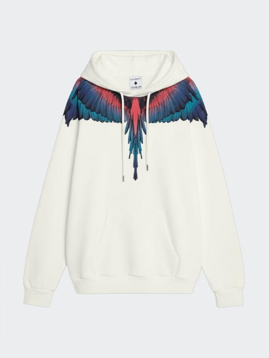 26SS 컨트리 오브 밀란 후드 티셔츠 S6CMMAHS030 412 White - COUNTY OF MILAN