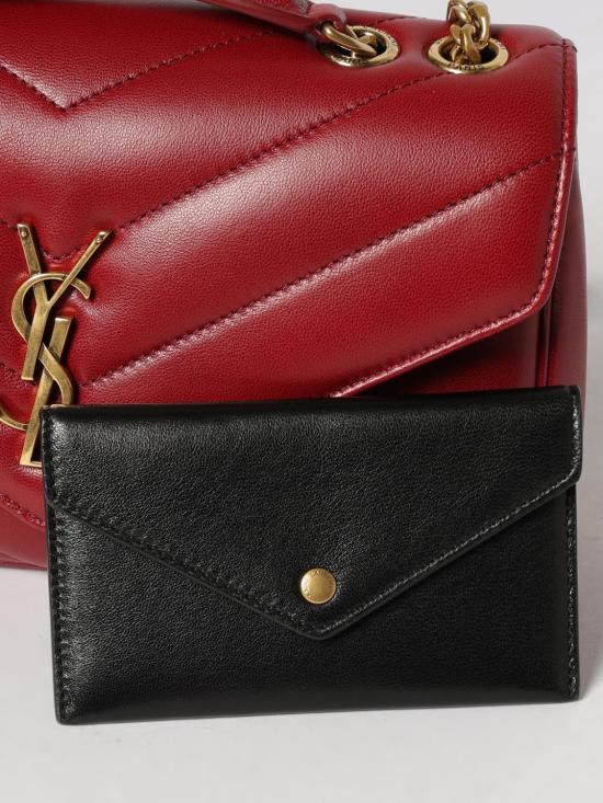 26SS 생로랑 루루 마틀라세 램스킨 스몰 숄더백 801437AAEAX 6946 Red - SAINT LAURENT