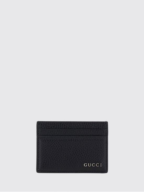 26SS 구찌 카드 케이스 로고 771157AABXM 1000 Black