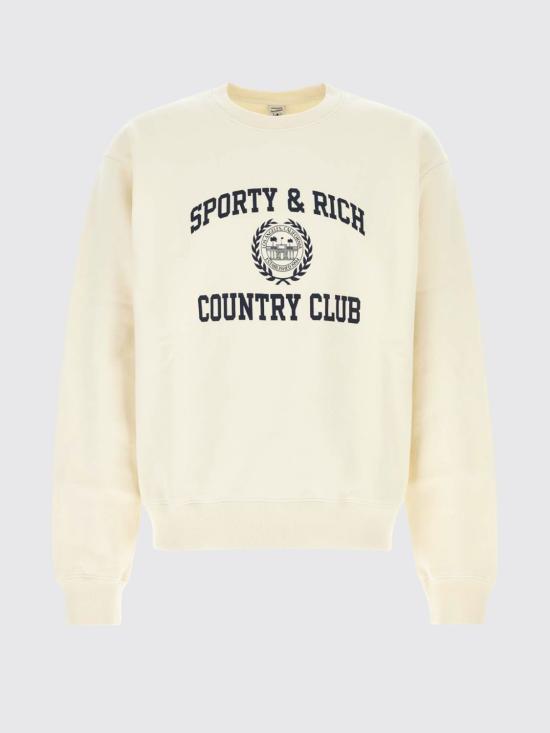 26SS 스포티앤리치 긴팔 티셔츠 ST09876218WH37 ECRUNAVY - SPORTY & RICH