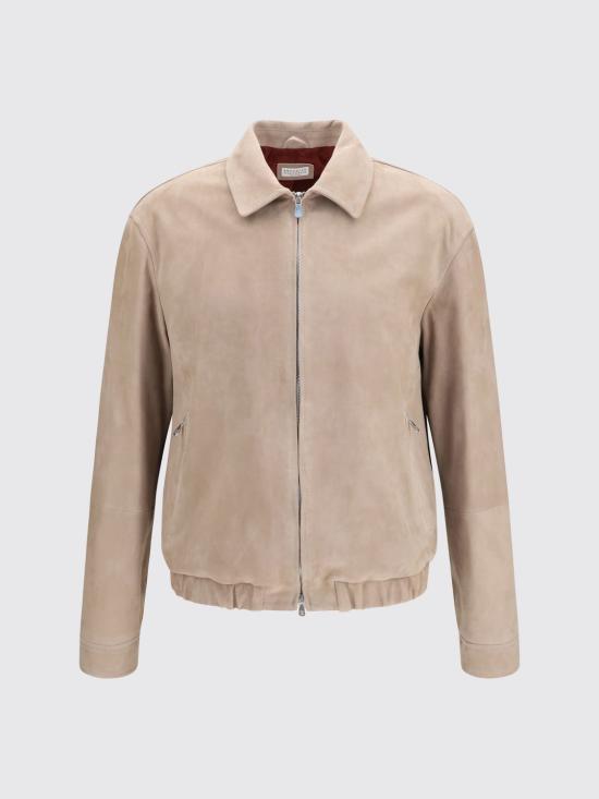 26SS 브루넬로 쿠치넬리 컨트리 스웨이드 블루종 MPCAO2071 CZT85 Nude - BRUNELLO CUCINELLI